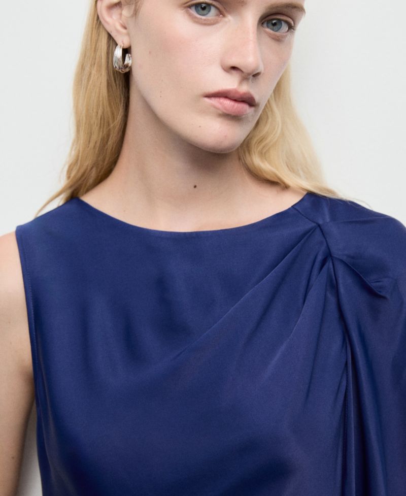 Women's Asymmetrical Satin Dress