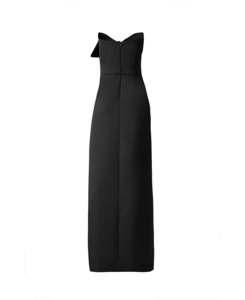 Women's Strapless Gown With Front Leg Opening