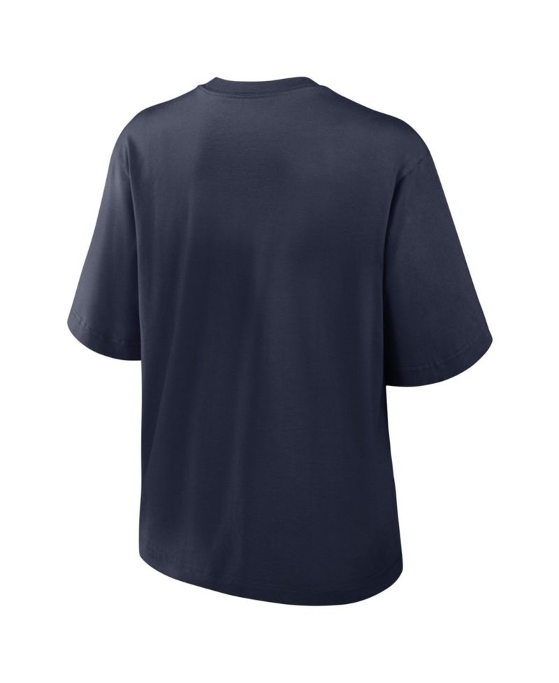 Women's Navy Auburn Tigers Arch Logo Boxy T-Shirt