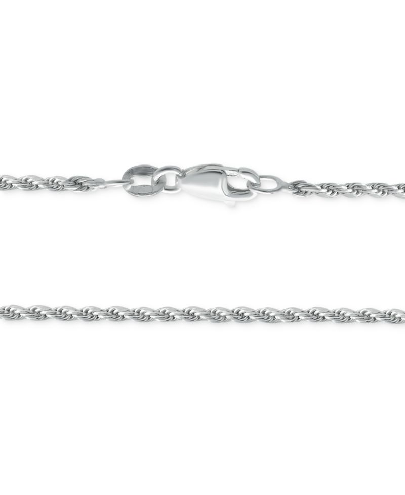 Rope Link Chain Bracelet in Sterling Silver