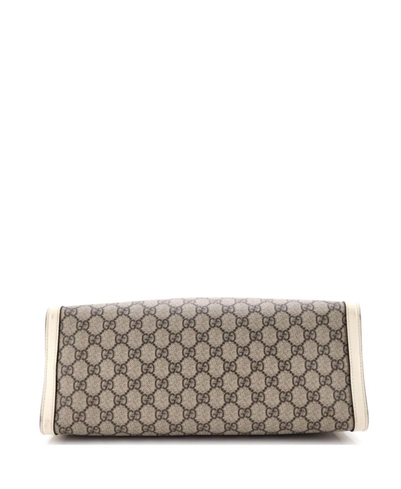 Medium Padlock Chain Tote GG Coated Canvas with Leather
