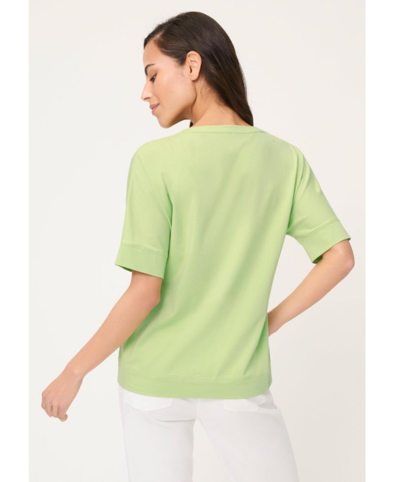 Women's Split Neck T-Shirt