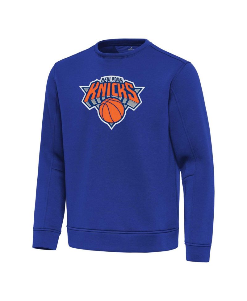 Men's Blue New York Knicks Relevant Pullover Sweatshirt