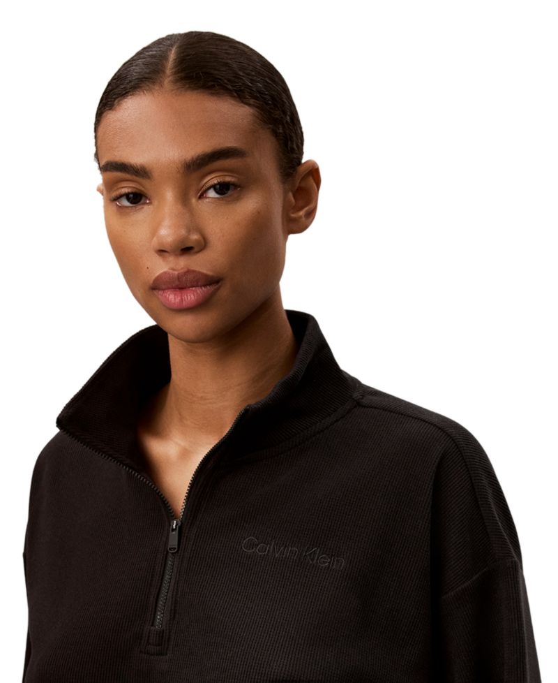 Women's Icon Sport Waffle-Knit Quarter-Zip Sweatshirt