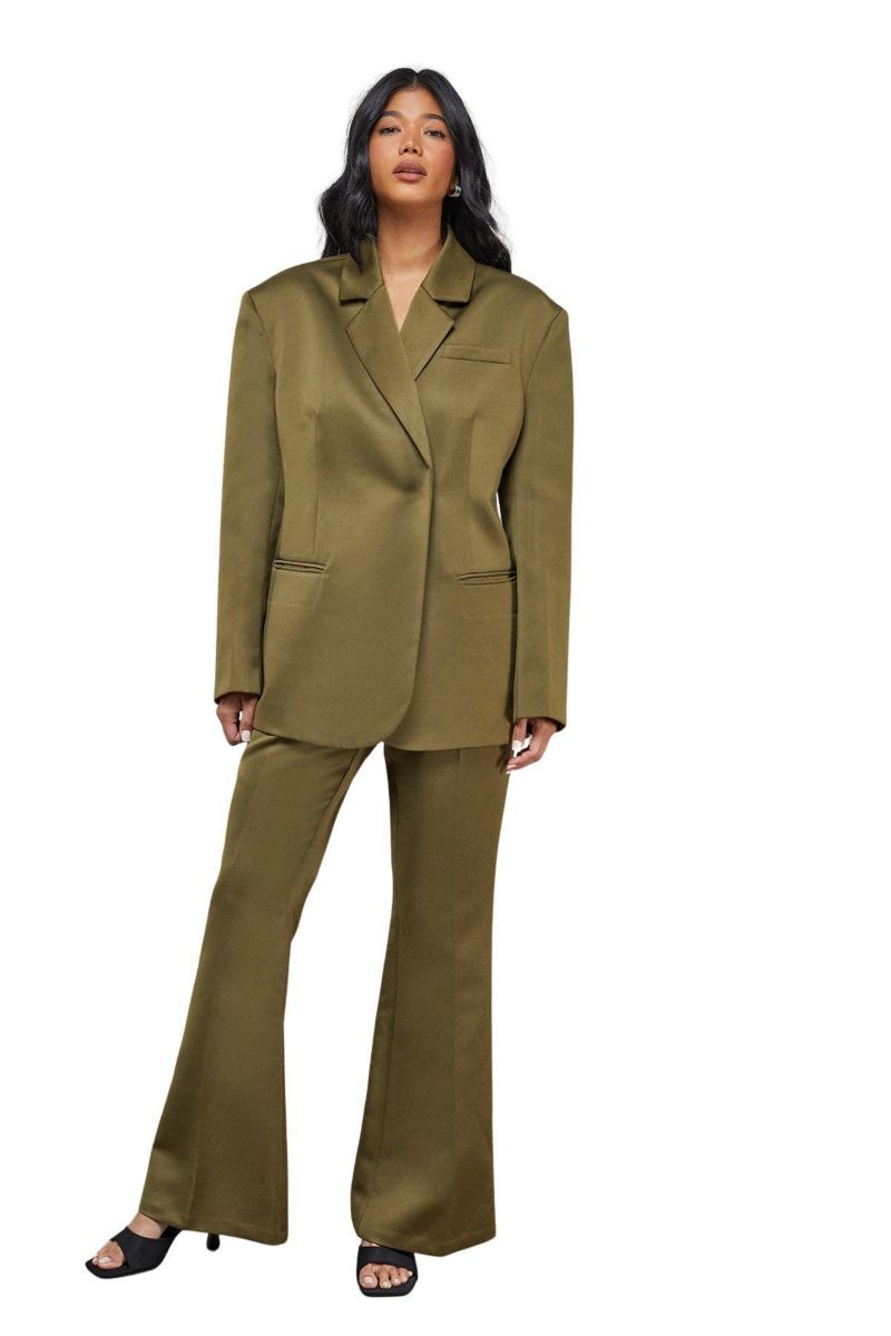 Women's Premium Satin Oversized Blazer