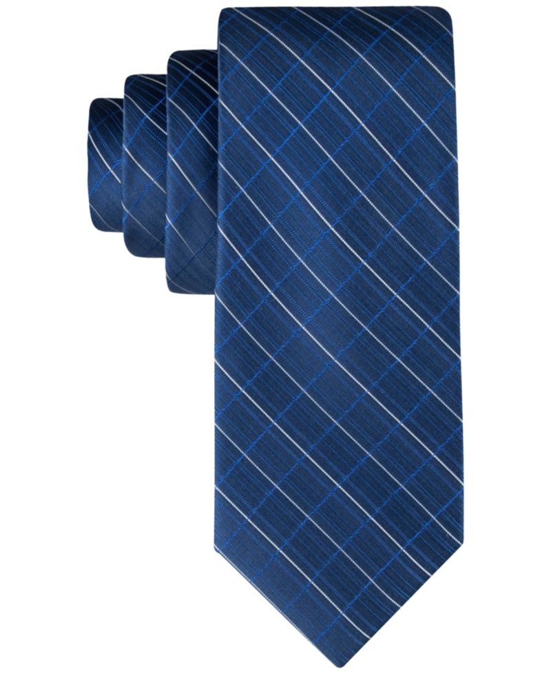 Men's Etched Windowpane Tie