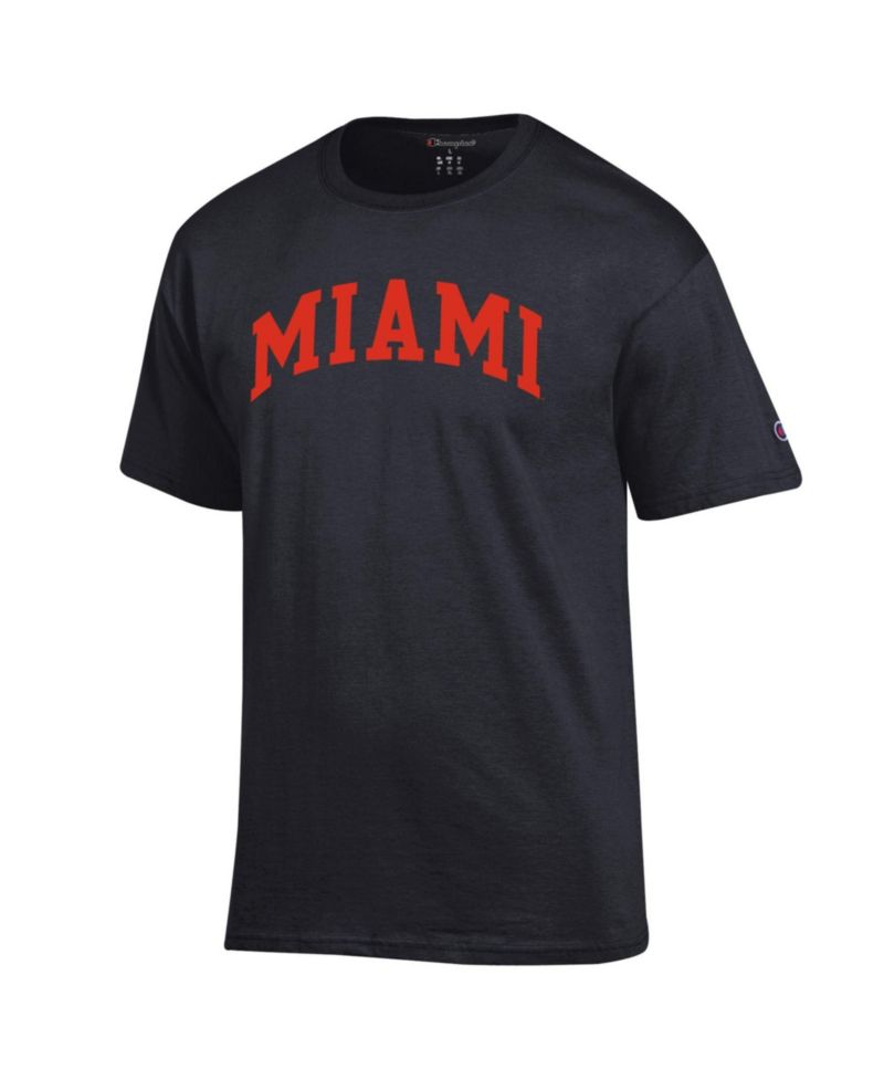 Men's Orange Miami Hurricanes Basic Arch T-Shirt