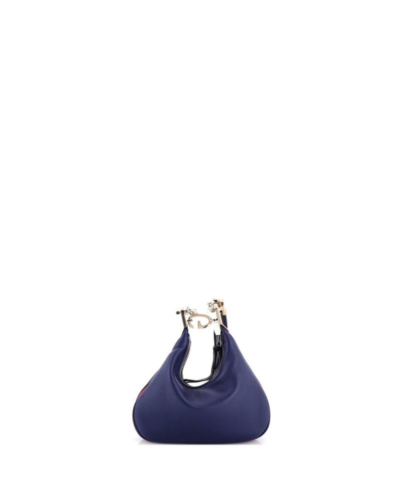 Small Attache Shoulder Bag Leather