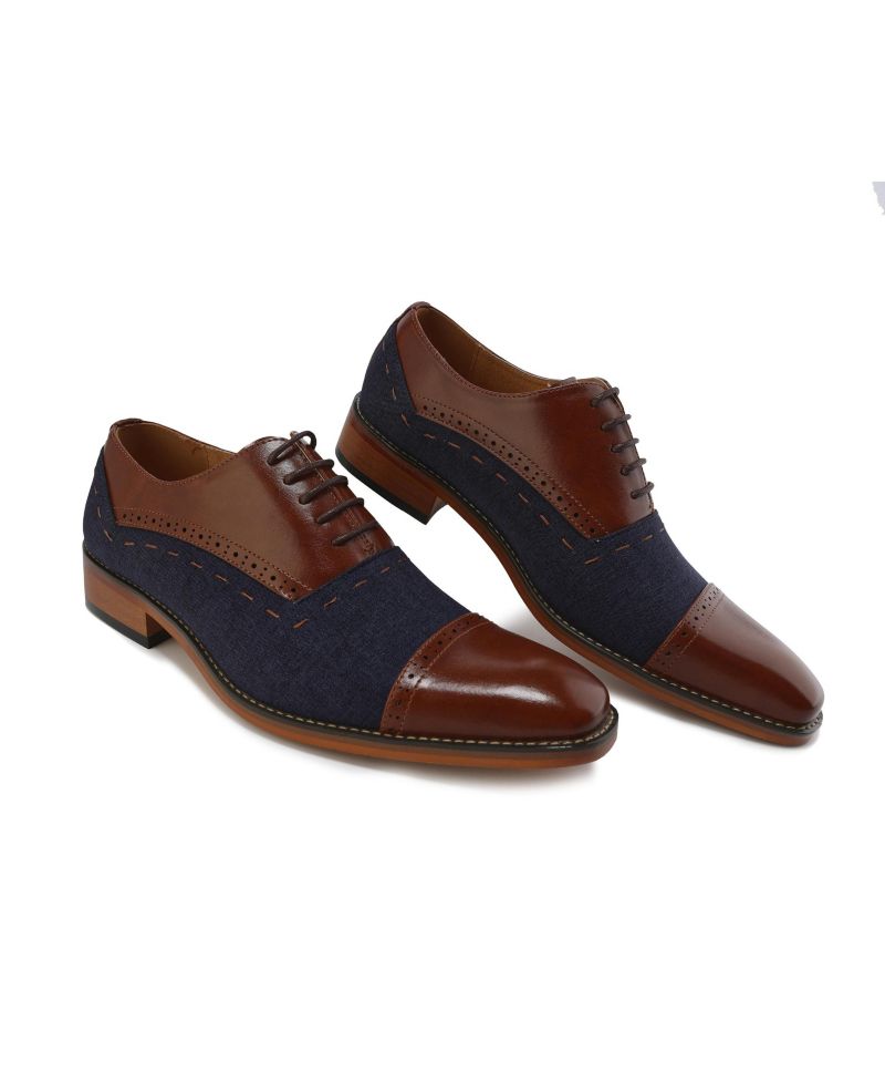 Lace-Up Cap Toe Oxford