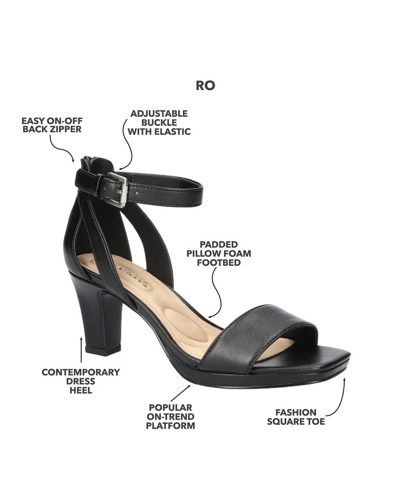 Ro Square Toe Heeled Sandals