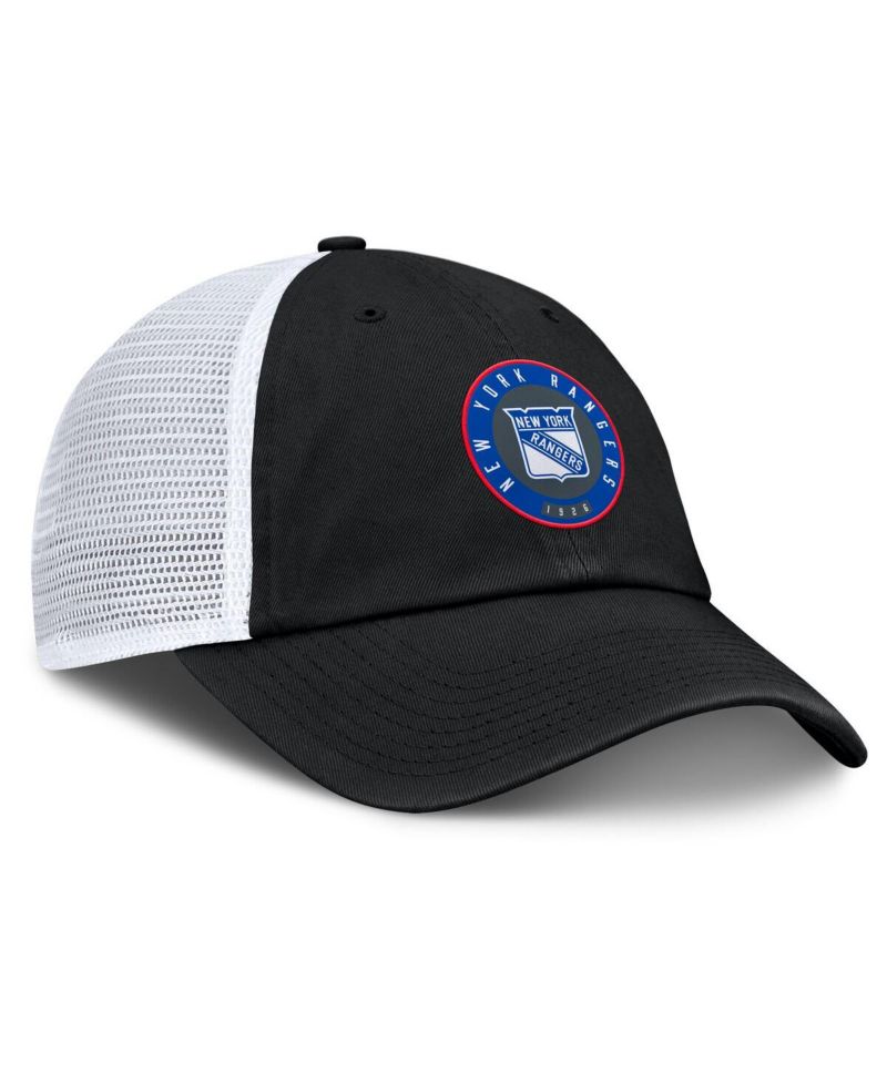 Men's Black/Gray New York Rangers Averie Trucker Adjustable Hat