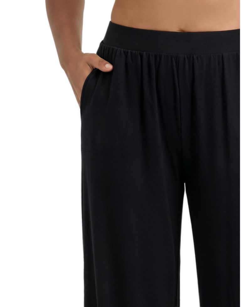 Women's Plus Size High-Rise Wide-Leg Pocket Leggings