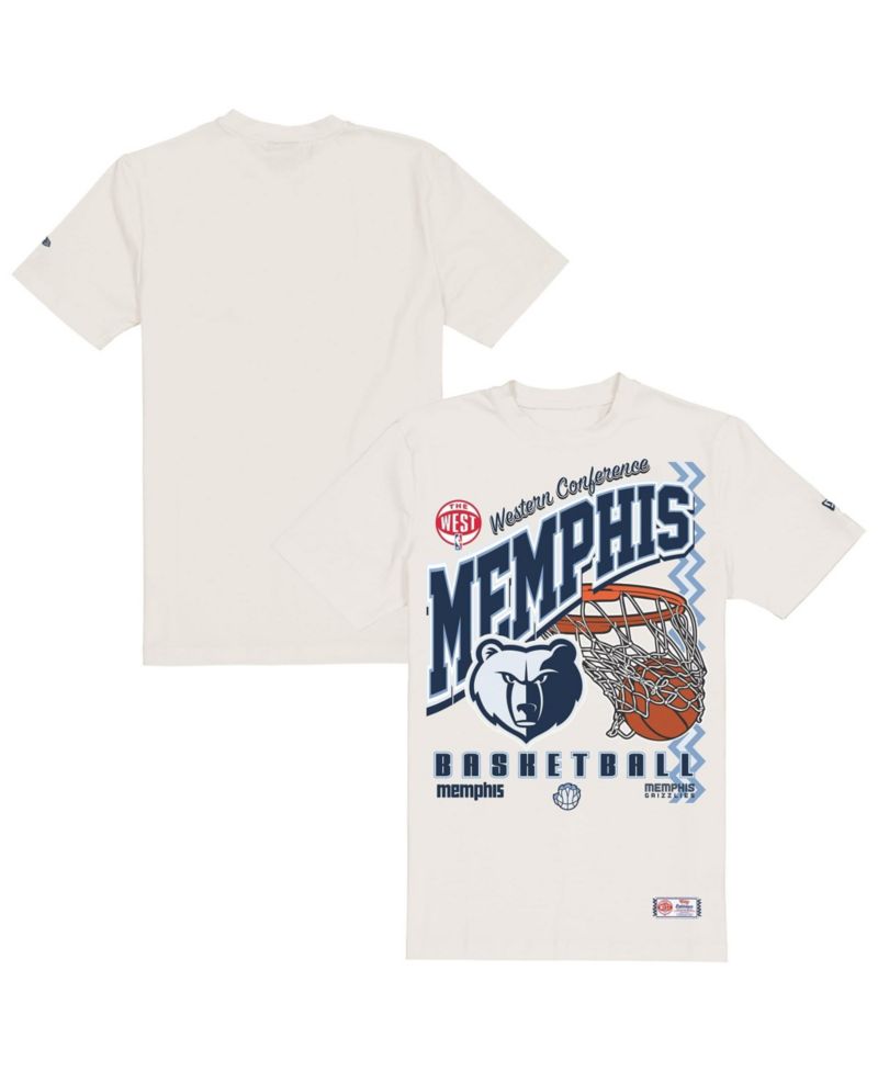 Men's Cream Memphis Grizzlies Oversized City Edition Remix Vintage T-Shirt