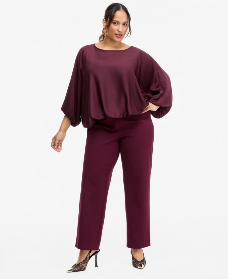 Plus Size INCredible Stretch Straight High-Rise Pull-On Pants