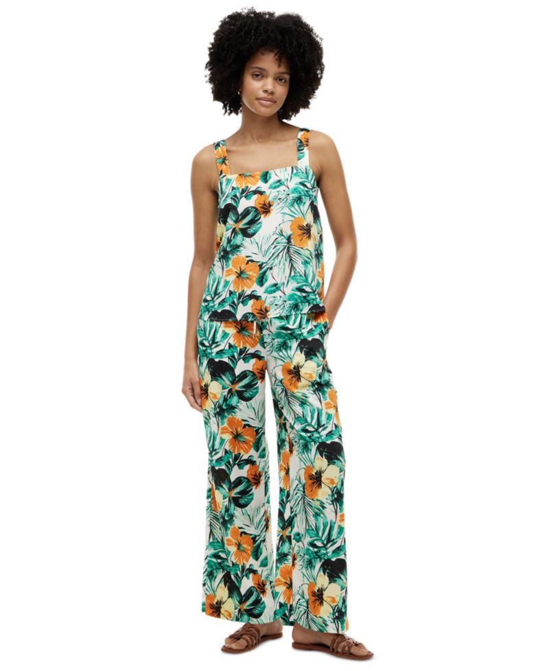 Women's Printed Pull-On Pants