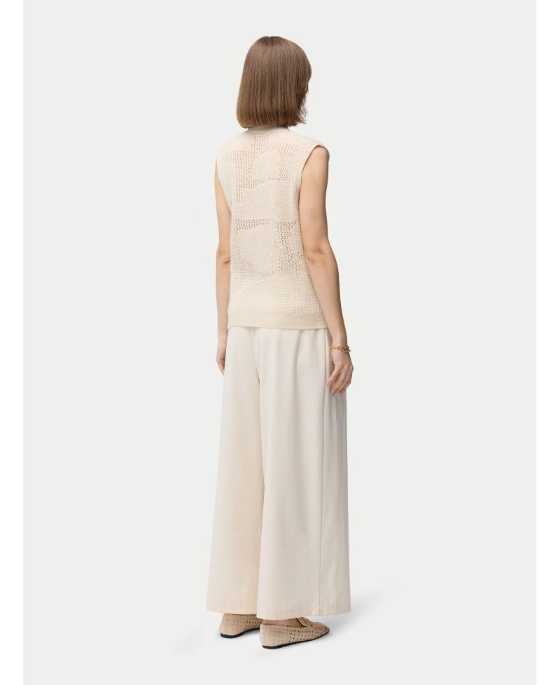 Women's Mixed Pattern Cashmere Vest