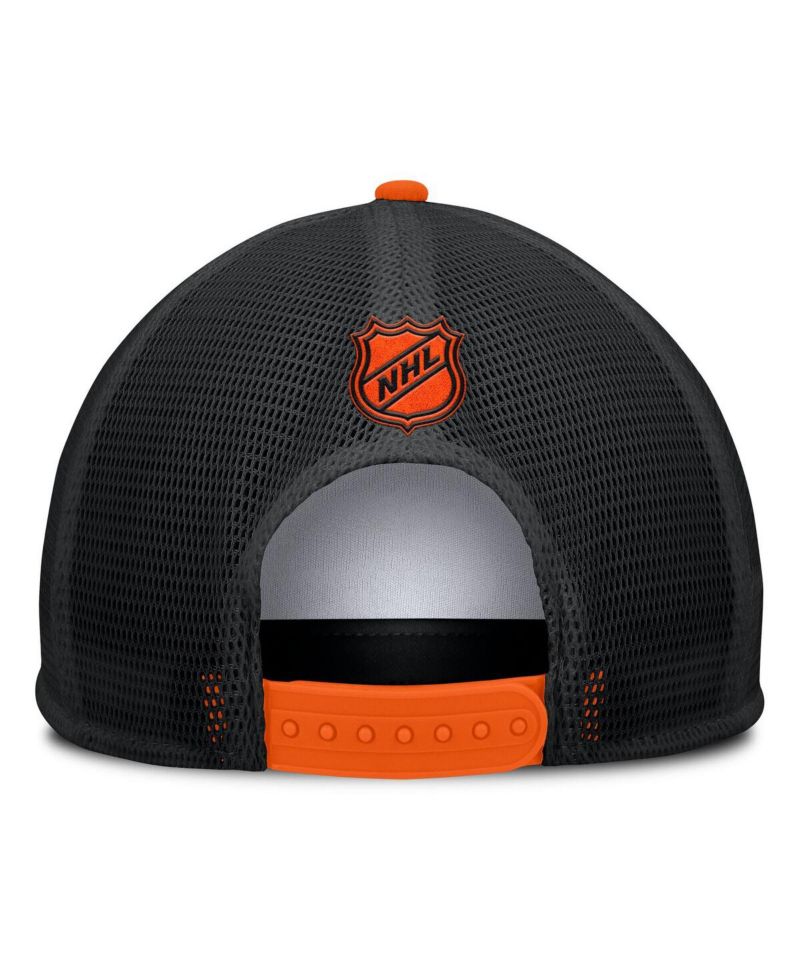 Men's White/Orange Philadelphia Flyers Decades Collection Foam Front Snapback Hat