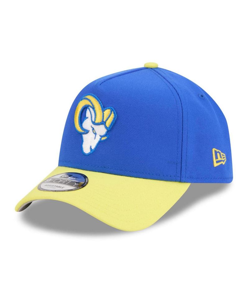 Men's Royal/Gold Los Angeles Rams A-Frame 9FORTY Adjustable Hat