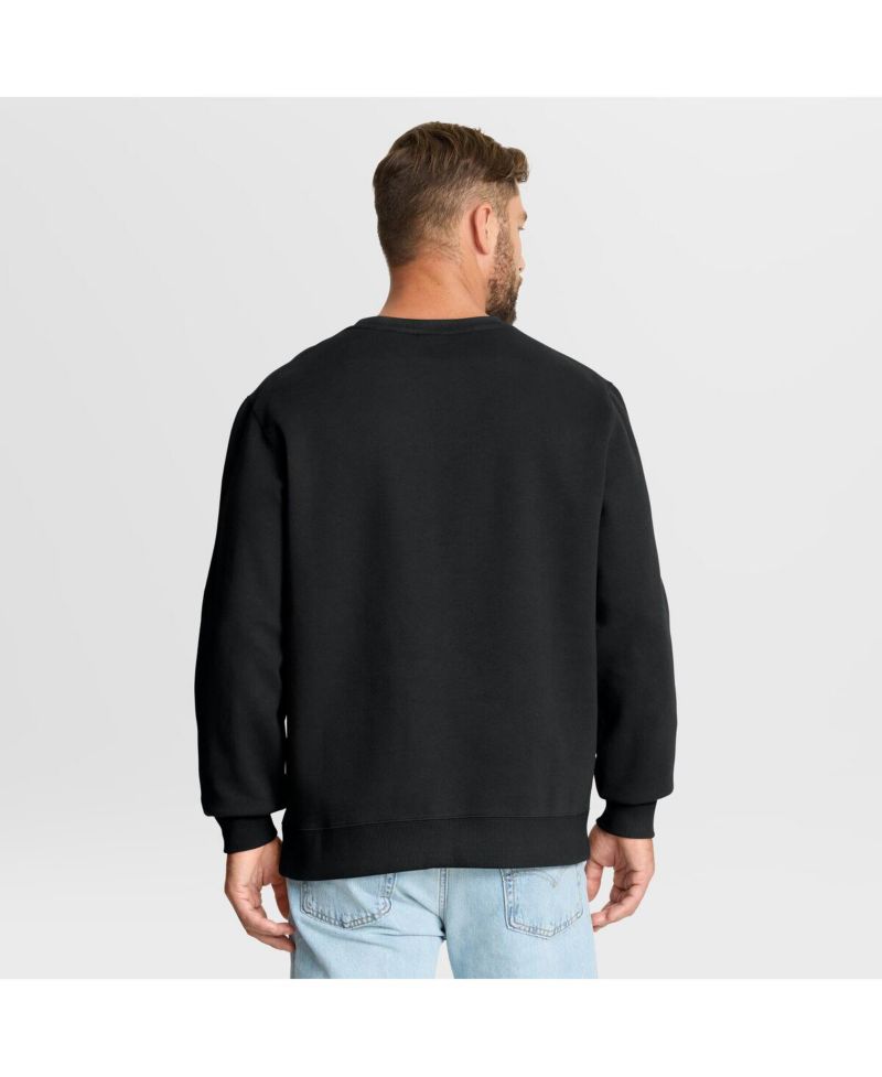 Men's Black New Orleans Saints Powerful Throw Legacy Pullover Sweatshirt