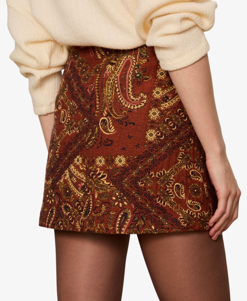 Women's Heirloom A-Line Mini Tapestry Jacquard Skirt