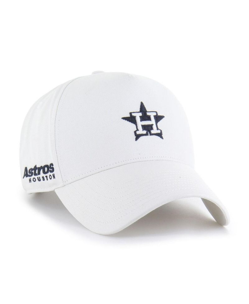 Men's White Houston Astros Foundational Pinch Offside Adjustable Hat