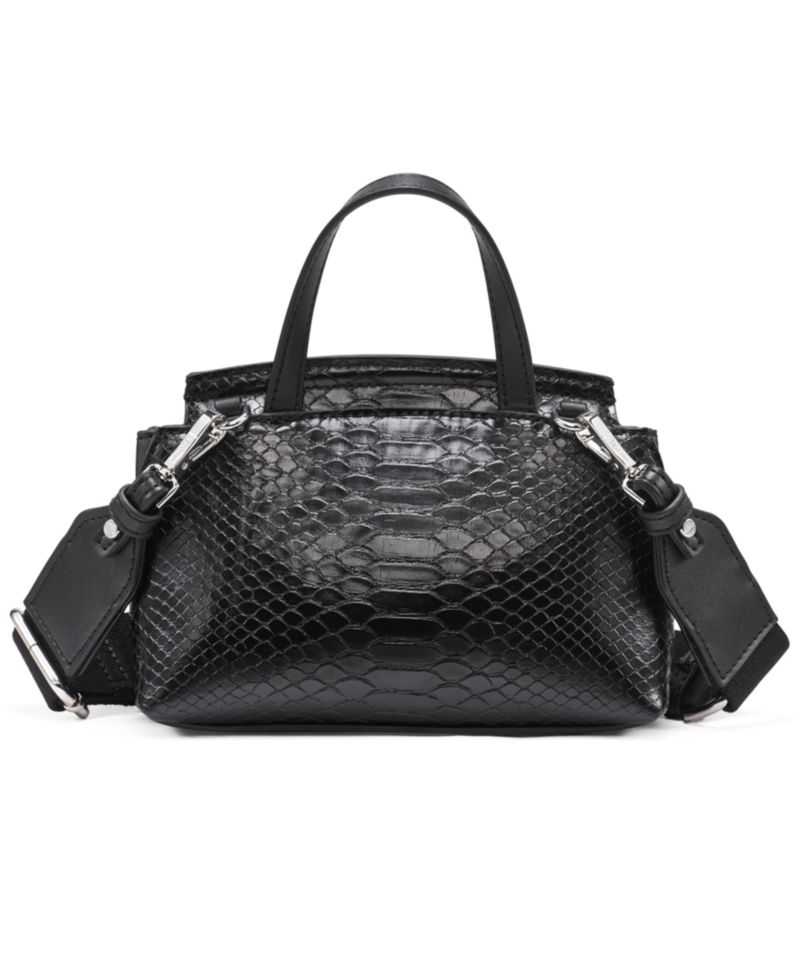 Arabella Mixed Media Crossbody with Web Strap