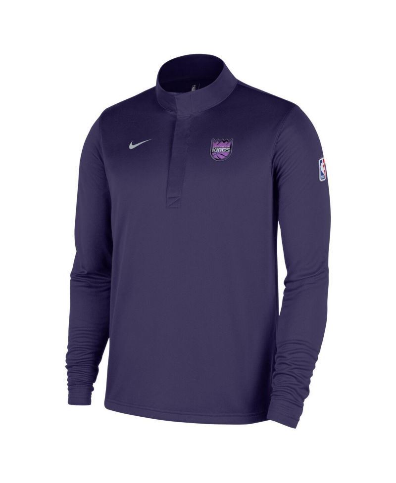 Men's Purple Sacramento Kings 2025/26 City Edition Remix Authentic Coaches Dri-FIT Half-Zip