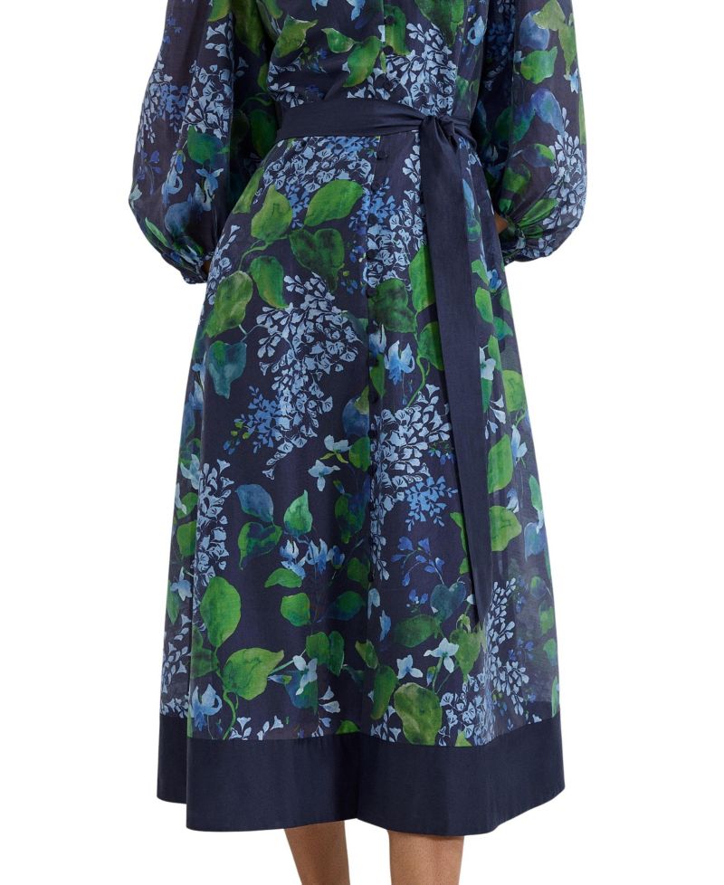 Women's Nixie Printed Midi Wrap Dress