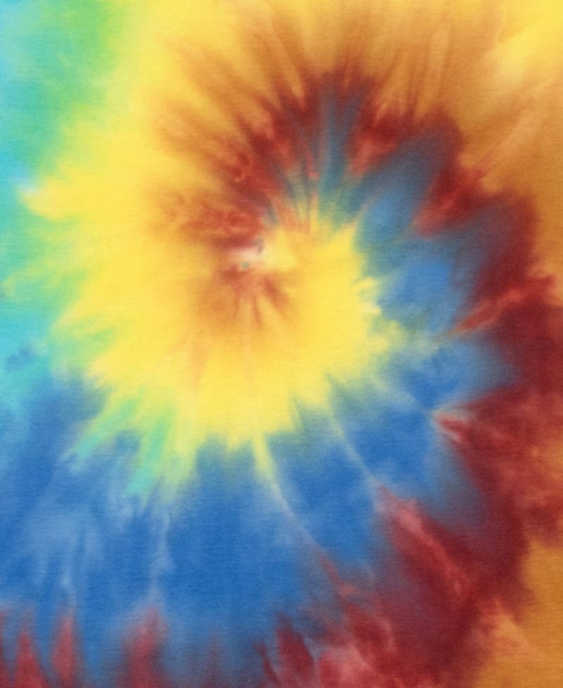 Men's Matching Family Two Piece Cotton Long Sleeve Tie Dye Pajamas