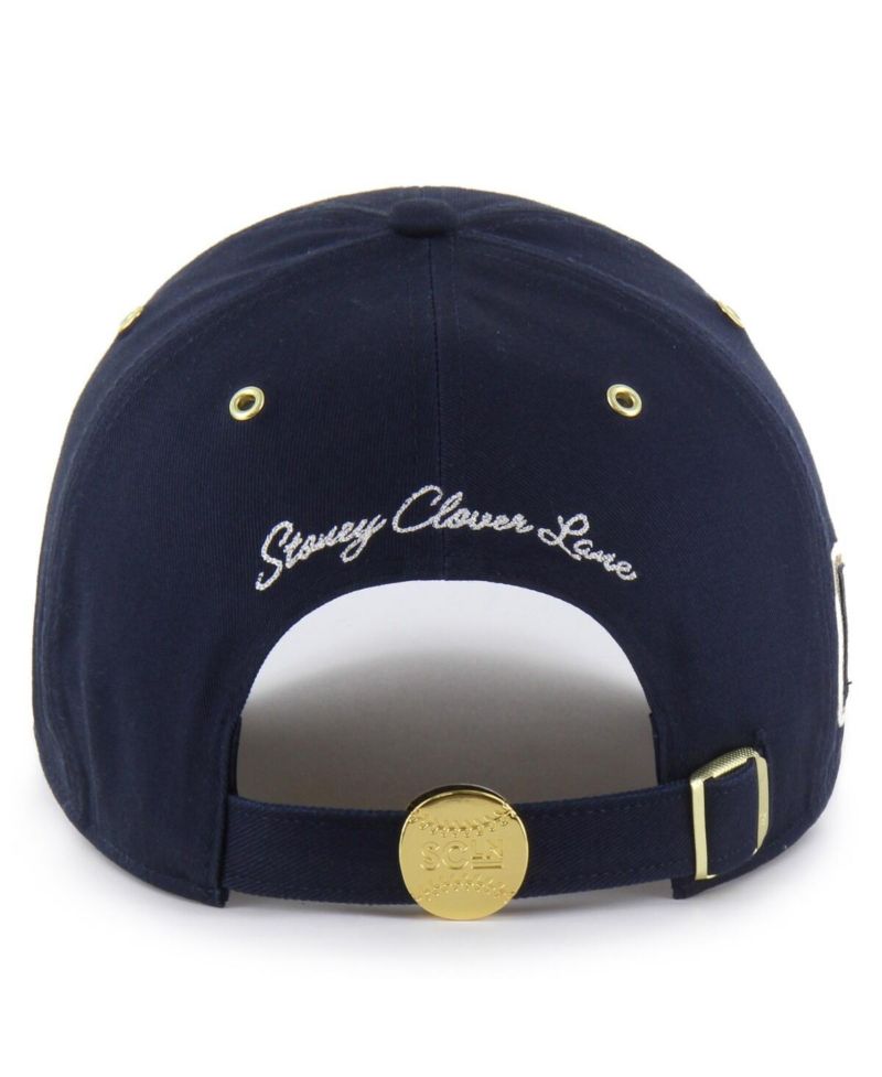 Stoney Clover Lane X Men's Navy Atlanta Braves Acro Charm Clean Up Adjustable Hat