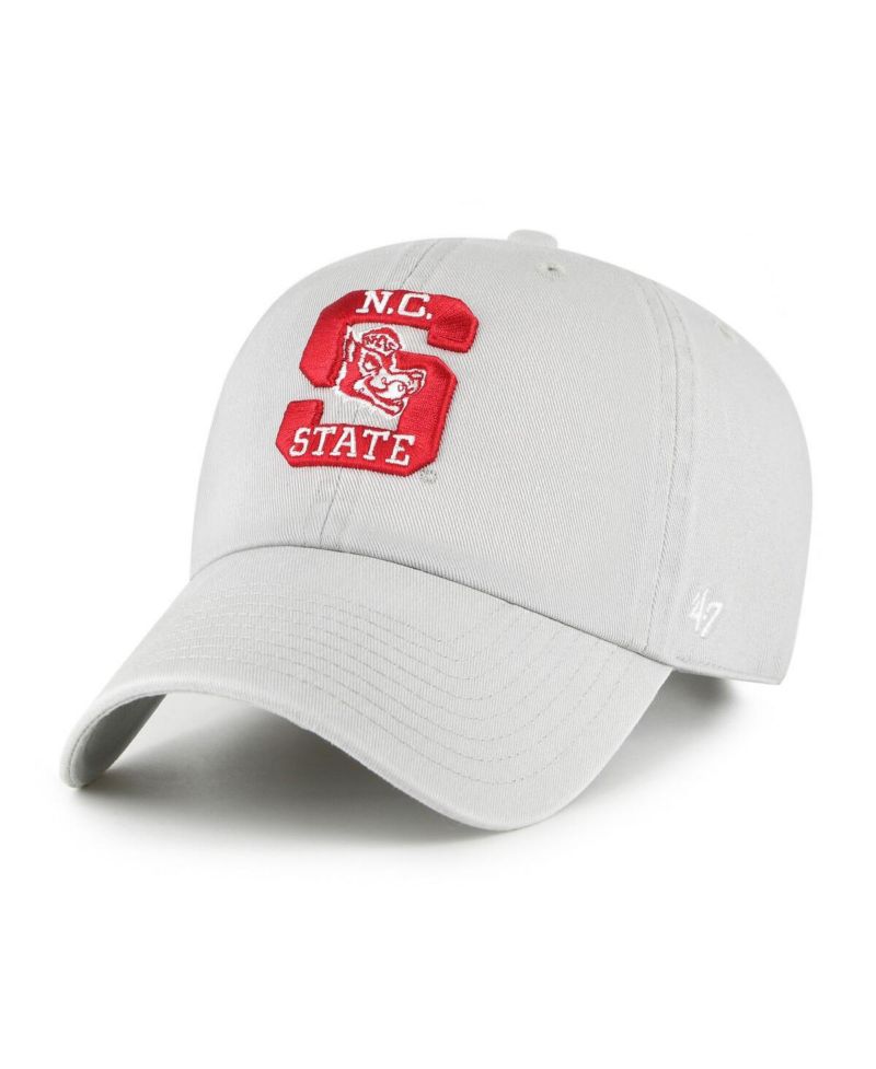 Men's Gray NC State Wolfpack Vault Clean Up Adjustable Hat