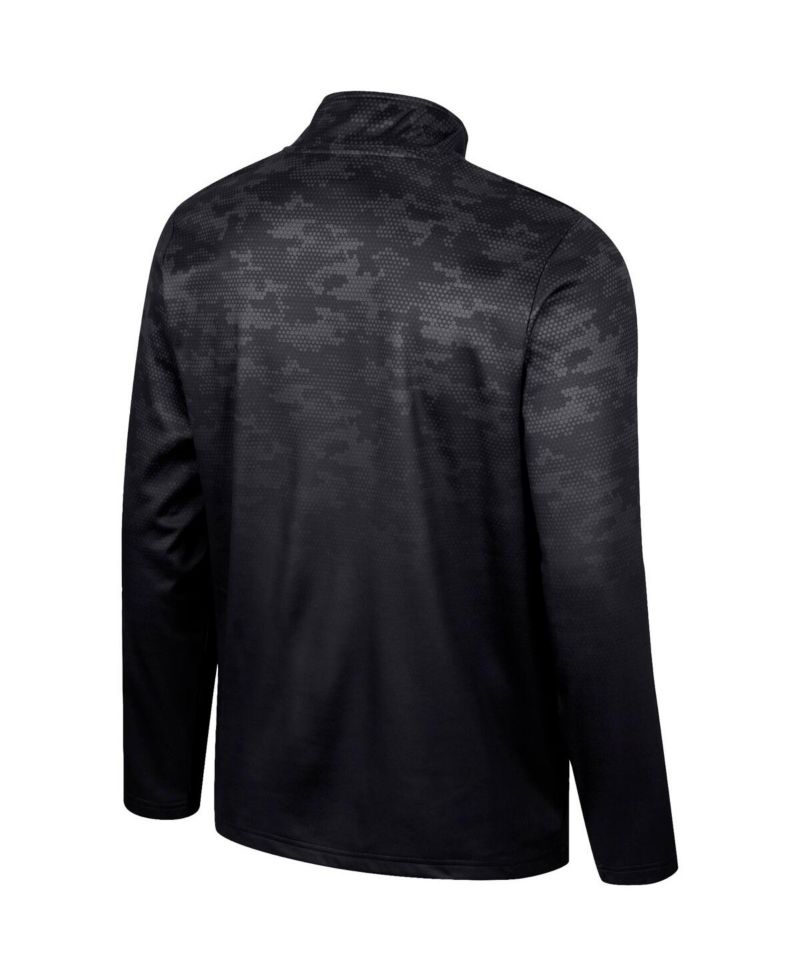 Men's Black Iowa Hawkeyes The Machine Half-Zip Jacket