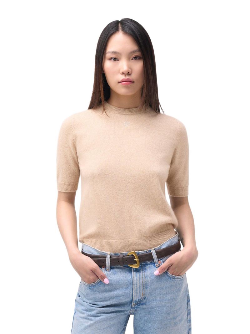 Women's Elbow-Length Sleeve Cashmere Sweater