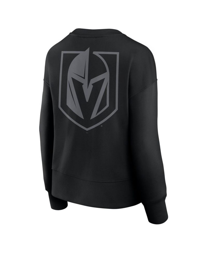 Women's Black Vegas Golden Knights Elements Flow Pullover Sweatshirt