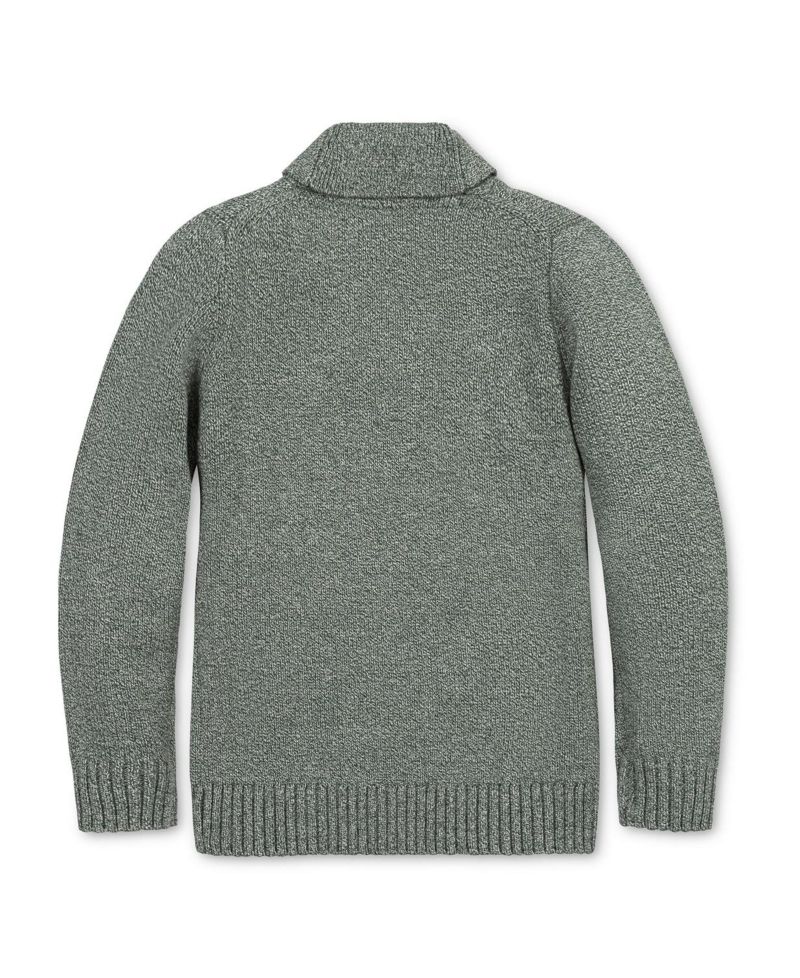 Little and Big Boy's Organic Shawl Collar Sweater