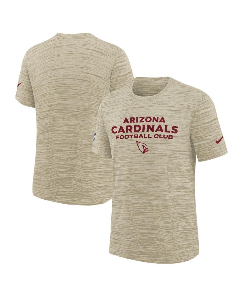 Big Boys and Girls Natural Arizona Cardinals 2025 Rivalries Collection Sideline Velocity Dri-FIT T-Shirt