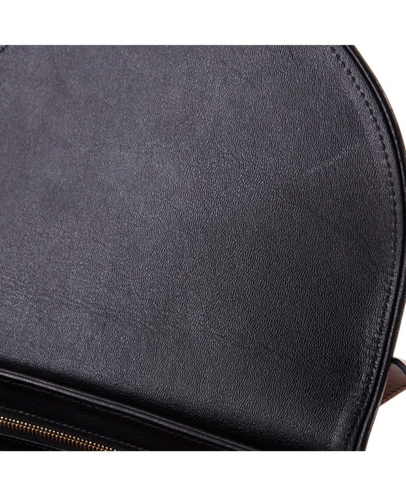 Padlock Saddle GG Coated Canvas and Leather Shoulder Bag