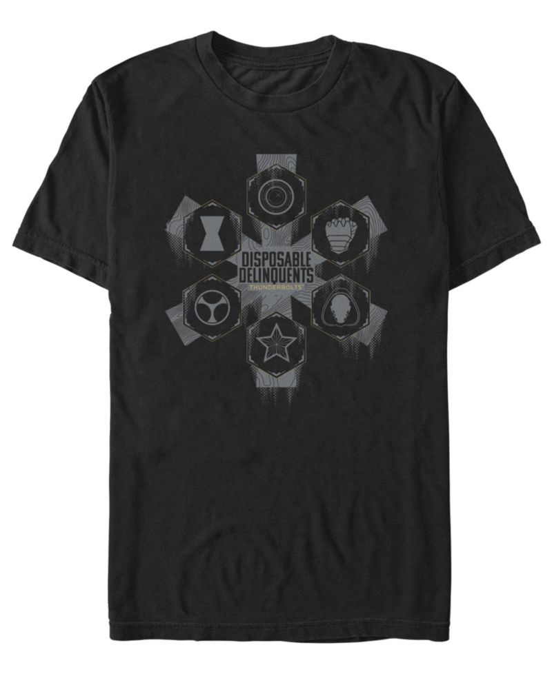 Men's Disposable Delinquents Logos Short Sleeve T-Shirt