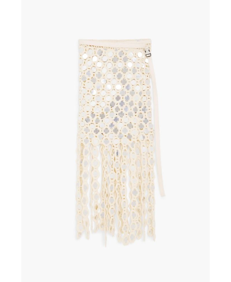 Women's Crochet Wrap Midi Skirt