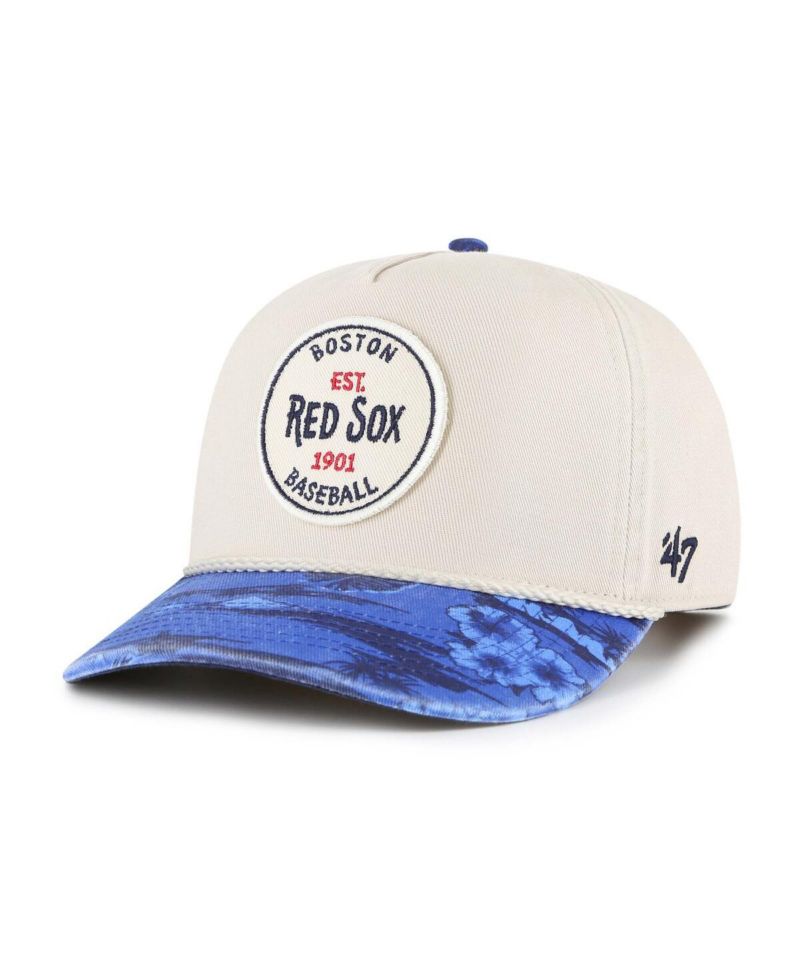 Men's Cream/Navy Boston Red Sox Fiji Rope Hitch Adjustable Hat