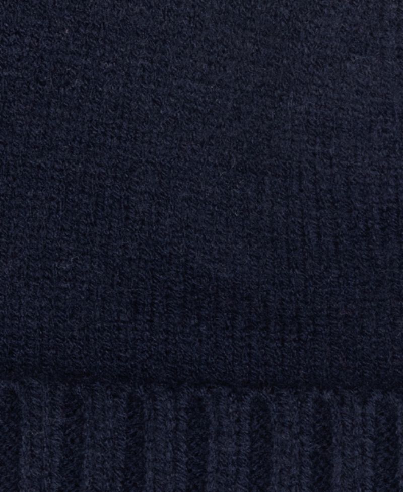 Crest Knit Beanie Hat