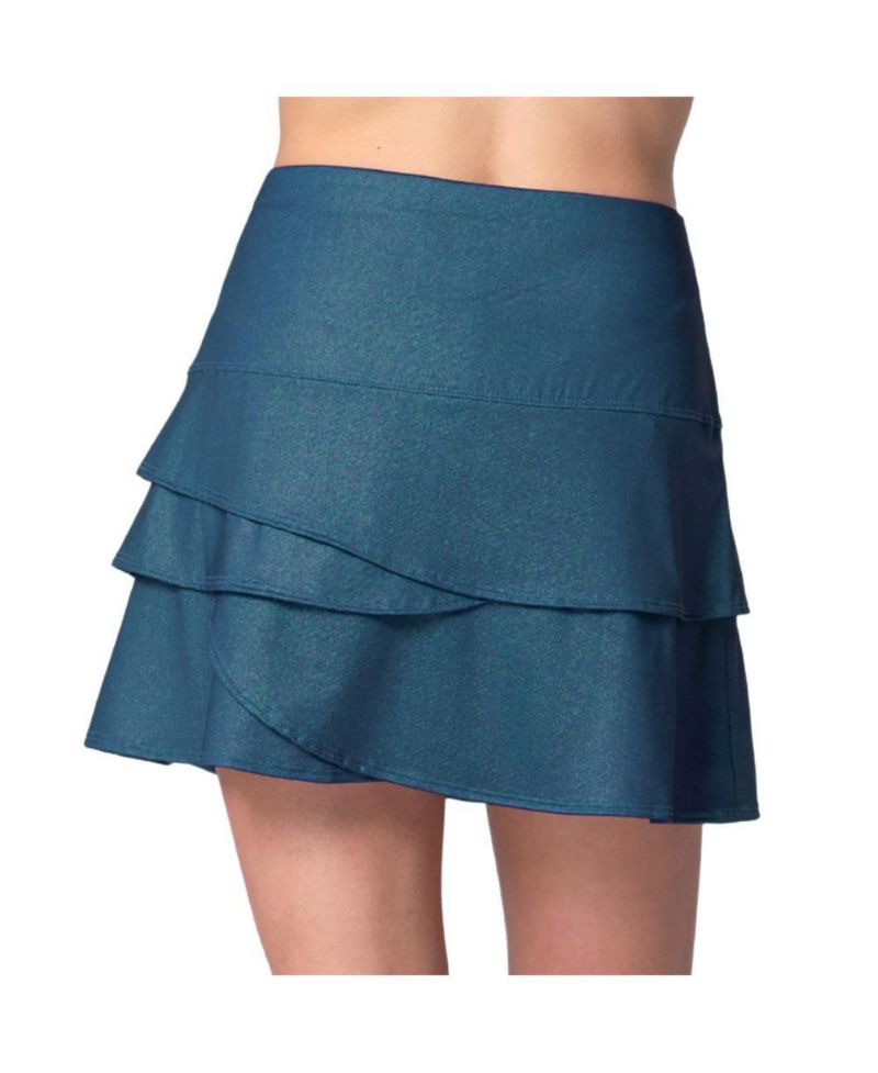 Women's All That Shimmers Scallop Heather Tennis Skirt