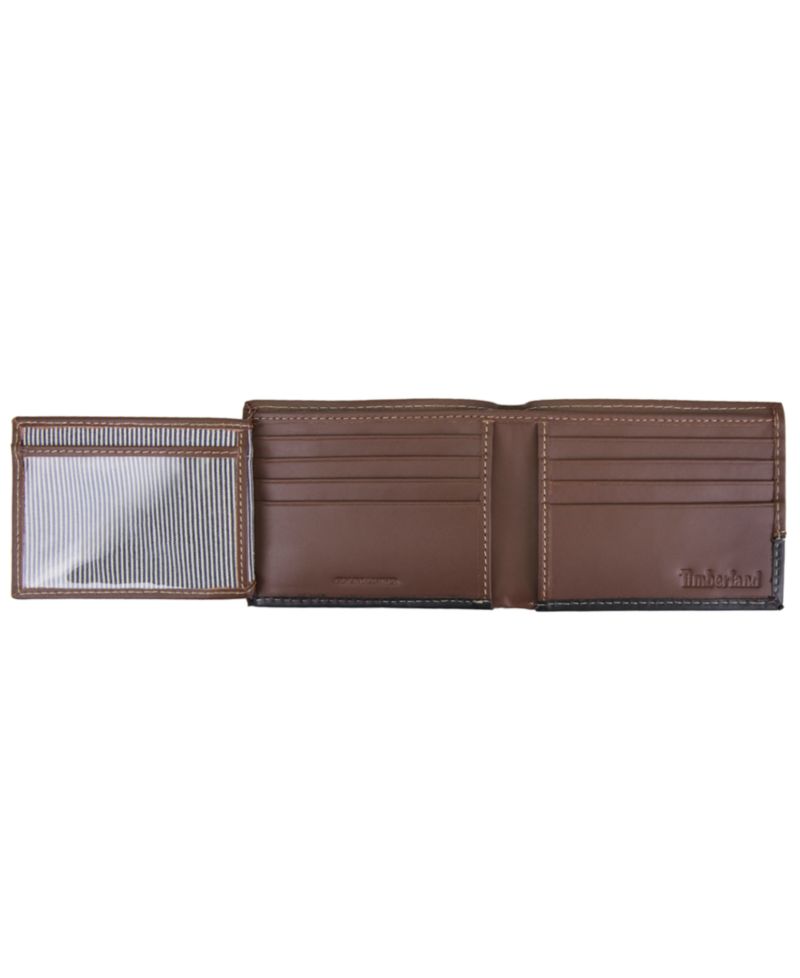 Men's Hunter Leather Two-Tone Passcase Commuter Wallet