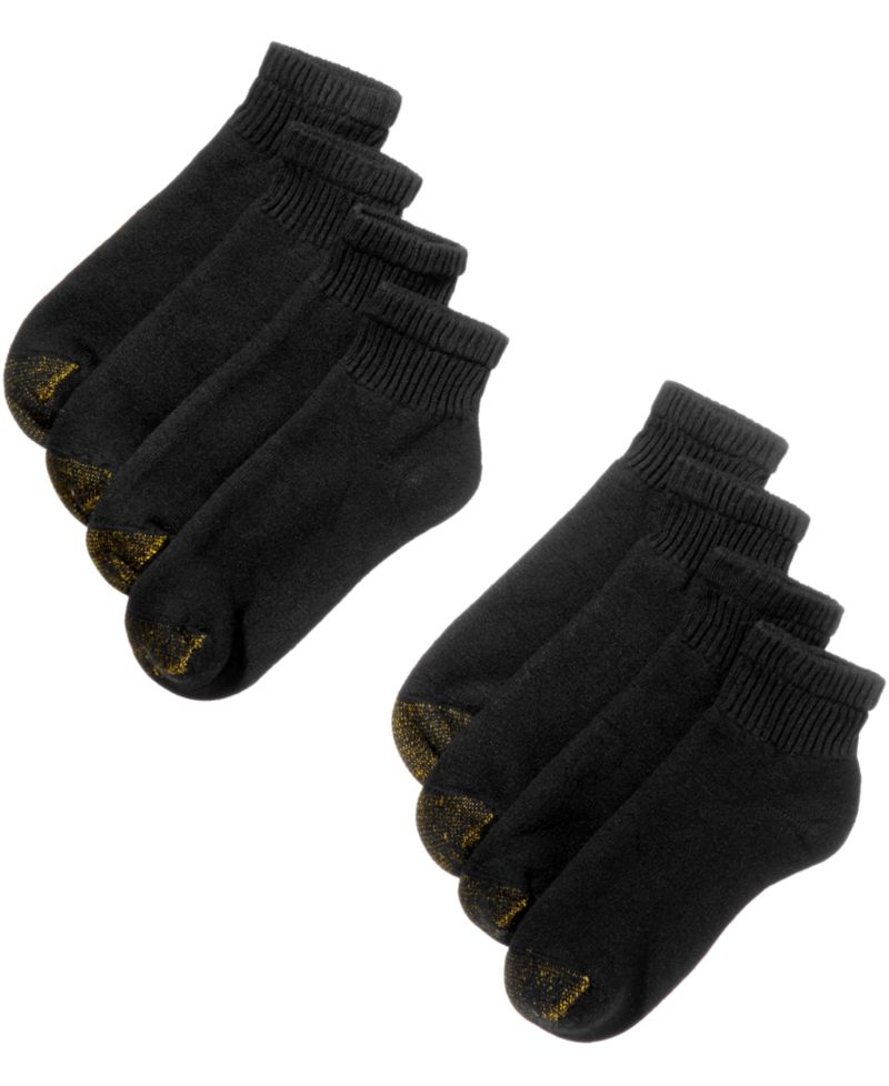 Men's 8-Pack Athletic Quarter Socks