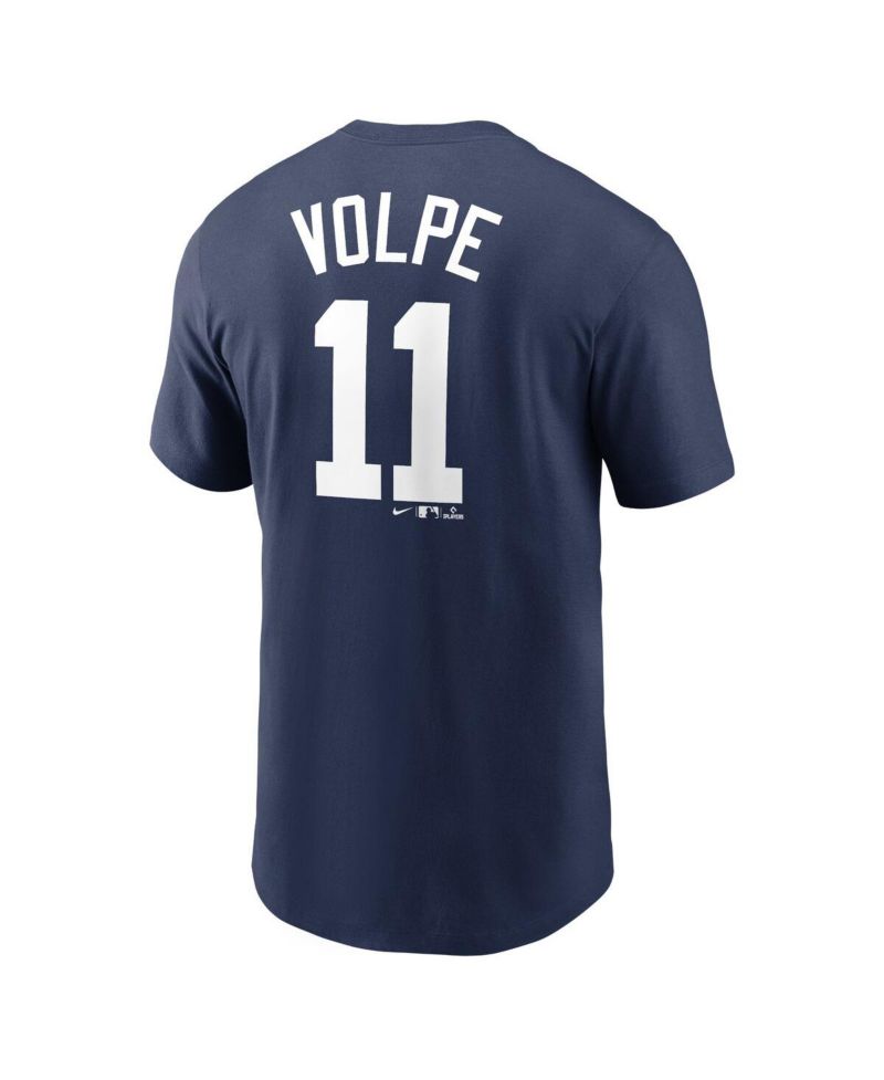 Big Boys and Girls Anthony Volpe Navy New York Yankees Name and Number T-shirt