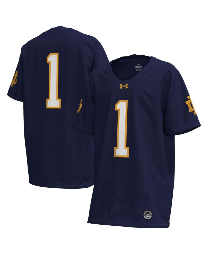 Big Boys and Girls Navy Notre Dame Fighting Irish Replica Football Jersey
