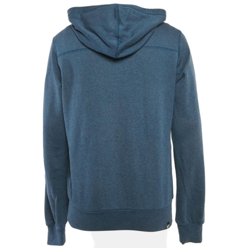 Men's Blue Tiger Print Cotton Hoodie