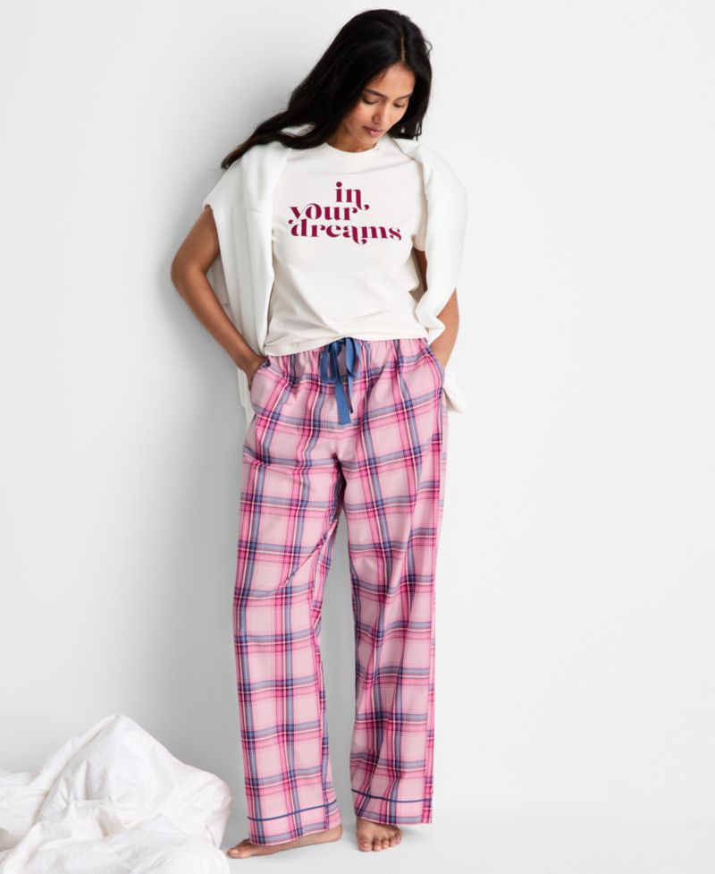 Women's Poplin Pajama Pants, XS-3X