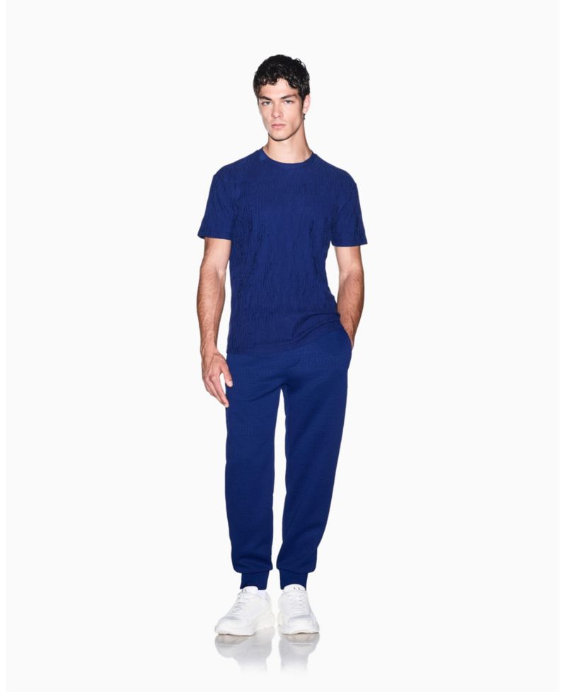 Men's All Over Logo Mercersized Cotton T-Shirt