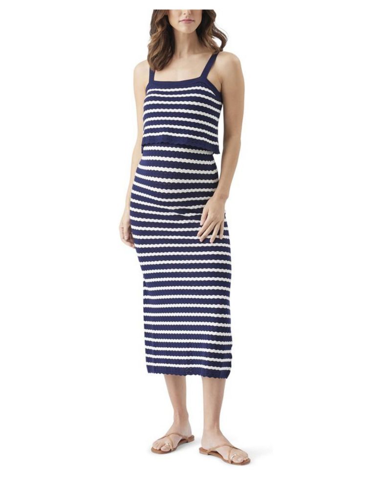 Women's Ripe Pointelle Knit Nursing Dress